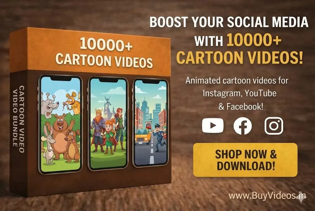 10000+ High-quality HD Cartoons Videos Bundle